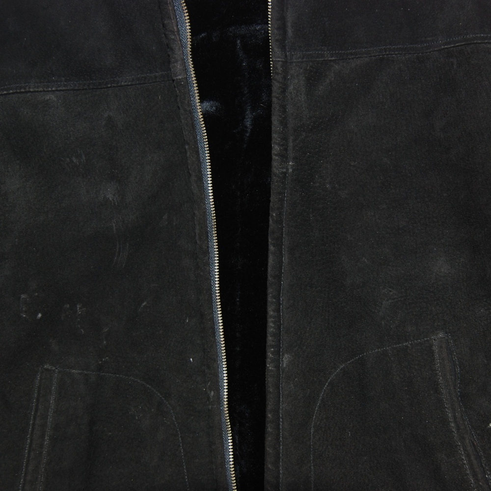 100% Genuine Leather Wilsons Black Jacket Sz S - Picture 6 of 8